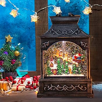 スノードーム││サンタが煙突に│123 スノードーム││サンタが煙突に│123